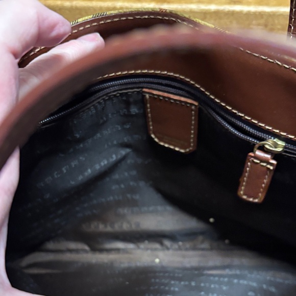 Burberry Beige and Brown Plaid Satchel - Picture 9 of 15